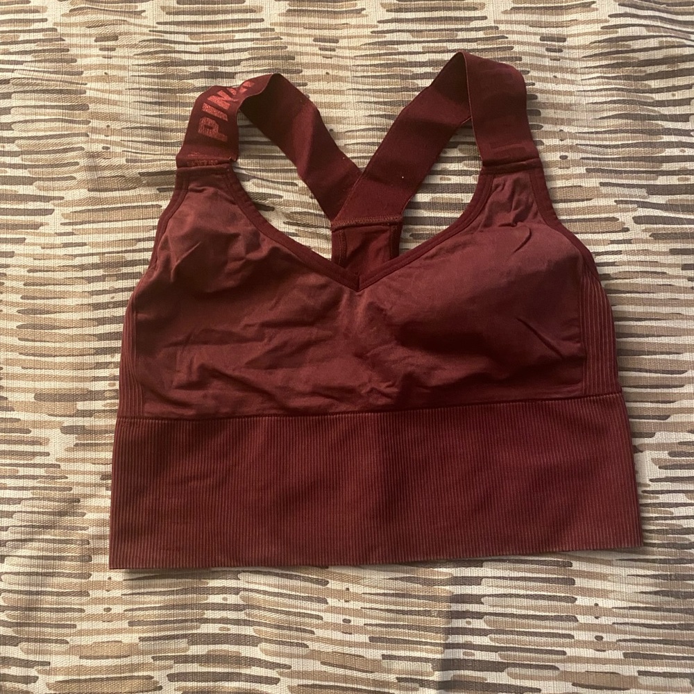 PINK SPORTS BRA AND LEGGINGS SET